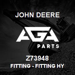 Z73948 John Deere Fitting - FITTING HYDRAULIC | AGA Parts