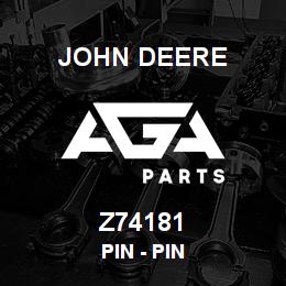 Z74181 John Deere Pin - PIN | AGA Parts