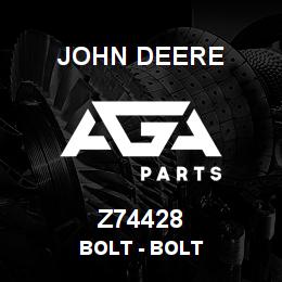 Z74428 John Deere Bolt - BOLT | AGA Parts