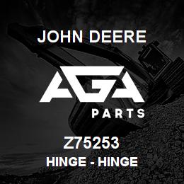 Z75253 John Deere Hinge - HINGE | AGA Parts