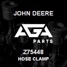 Z75448 John Deere HOSE CLAMP | AGA Parts
