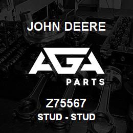 Z75567 John Deere Stud - STUD | AGA Parts
