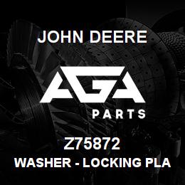 Z75872 John Deere Washer - LOCKING PLATE REKORD 34296 | AGA Parts
