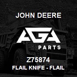 Z75874 John Deere Flail Knife - FLAIL KNIFE REKORD 40151 | AGA Parts