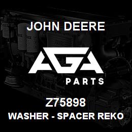 Z75898 John Deere Washer - SPACER REKORD 46584 | AGA Parts