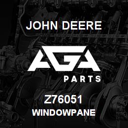 Z76051 John Deere WINDOWPANE | AGA Parts