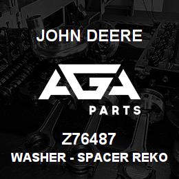Z76487 John Deere Washer - SPACER REKORD 46587 | AGA Parts