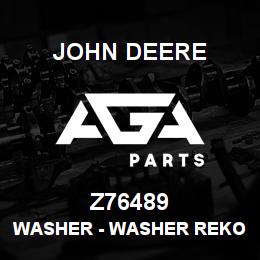 Z76489 John Deere Washer - WASHER REKORD 47098 | AGA Parts