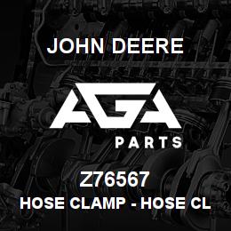 Z76567 John Deere Hose Clamp - HOSE CLAMP | AGA Parts