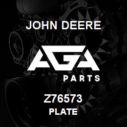 Z76573 John Deere PLATE | AGA Parts
