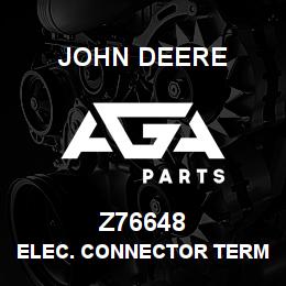 Z76648 John Deere ELEC. CONNECTOR TERMINAL | AGA Parts