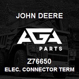 Z76650 John Deere ELEC. CONNECTOR TERMINAL | AGA Parts