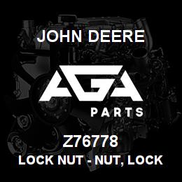 Z76778 John Deere Lock Nut - NUT, LOCK LEFT-HAND THREAD | AGA Parts