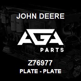 Z76977 John Deere Plate - PLATE | AGA Parts