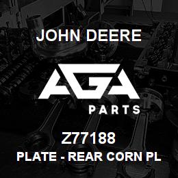 Z77188 John Deere Plate - REAR CORN PLATE REKORD 22954 | AGA Parts