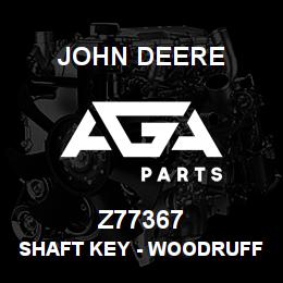 Z77367 John Deere Shaft Key - WOODRUFF KEY | AGA Parts