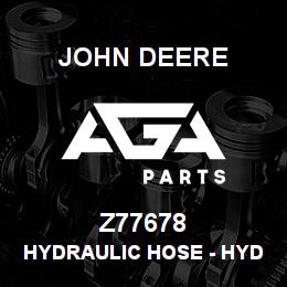 Z77678 John Deere Hydraulic Hose - HYDRAULIC HOSE | AGA Parts