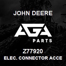 Z77920 John Deere ELEC. CONNECTOR ACCESSORY | AGA Parts