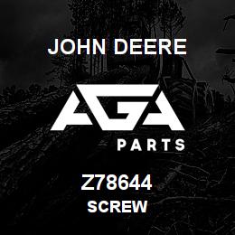Z78644 John Deere SCREW | AGA Parts