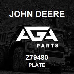 Z79480 John Deere PLATE | AGA Parts