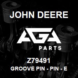 Z79491 John Deere Groove Pin - PIN - EXTENSION CYLINDER BOTTOM | AGA Parts