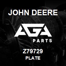 Z79729 John Deere PLATE | AGA Parts
