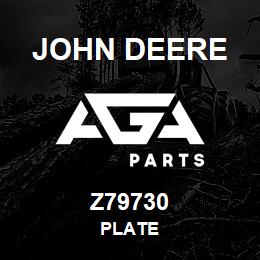 Z79730 John Deere PLATE | AGA Parts