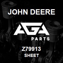 Z79913 John Deere SHEET | AGA Parts