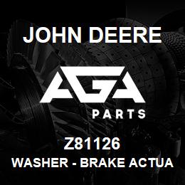 Z81126 John Deere Washer - BRAKE ACTUATING DISK | AGA Parts
