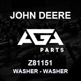 Z81151 John Deere Washer - WASHER | AGA Parts