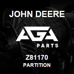 Z81170 John Deere PARTITION | AGA Parts