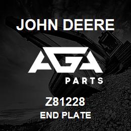 Z81228 John Deere END PLATE | AGA Parts