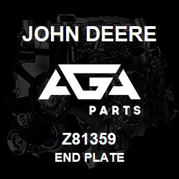 Z81359 John Deere END PLATE | AGA Parts