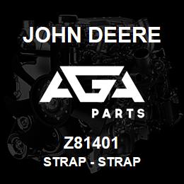 Z81401 John Deere Strap - STRAP | AGA Parts