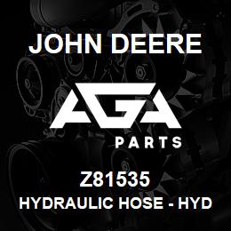 Z81535 John Deere Hydraulic Hose - HYDRAULIC HOSE, BREATHER, MAIN BEVE | AGA Parts