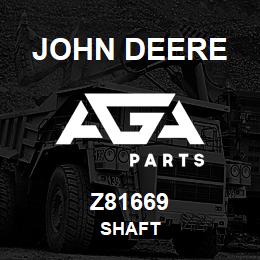 Z81669 John Deere SHAFT | AGA Parts