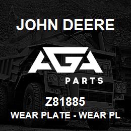 Z81885 John Deere Wear Plate - WEAR PLATE / GRASS CHUTE - WIDE | AGA Parts