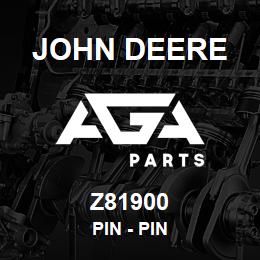 Z81900 John Deere Pin - PIN | AGA Parts