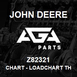 Z82321 John Deere Chart - LOADCHART TH3800NA MJ4074 FLAT BALE | AGA Parts