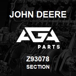 Z93078 John Deere SECTION | AGA Parts
