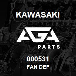 000531 Kawasaki FAN DEF | AGA Parts