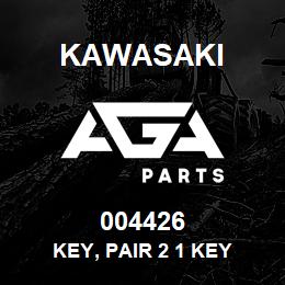 004426 Kawasaki KEY, PAIR 2 1 KEY | AGA Parts