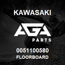 0051100580 Kawasaki FLOORBOARD | AGA Parts