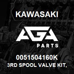 0051504160K Kawasaki 3RD SPOOL VALVE KIT, 95ZV-2 | AGA Parts