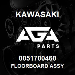 0051700460 Kawasaki FLOORBOARD ASSY | AGA Parts