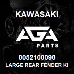0052100090 Kawasaki LARGE REAR FENDER KIT, 92ZV-2 | AGA Parts