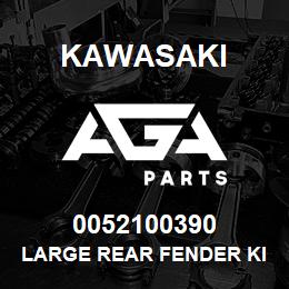 0052100390 Kawasaki LARGE REAR FENDER KIT, 92ZV-2 | AGA Parts