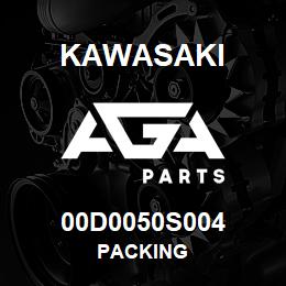 00D0050S004 Kawasaki PACKING | AGA Parts