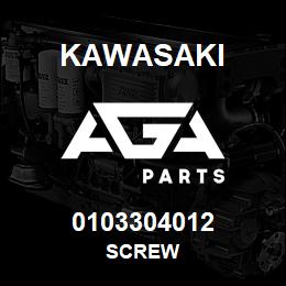 0103304012 Kawasaki SCREW | AGA Parts