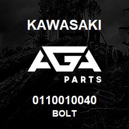 0110010040 Kawasaki BOLT | AGA Parts